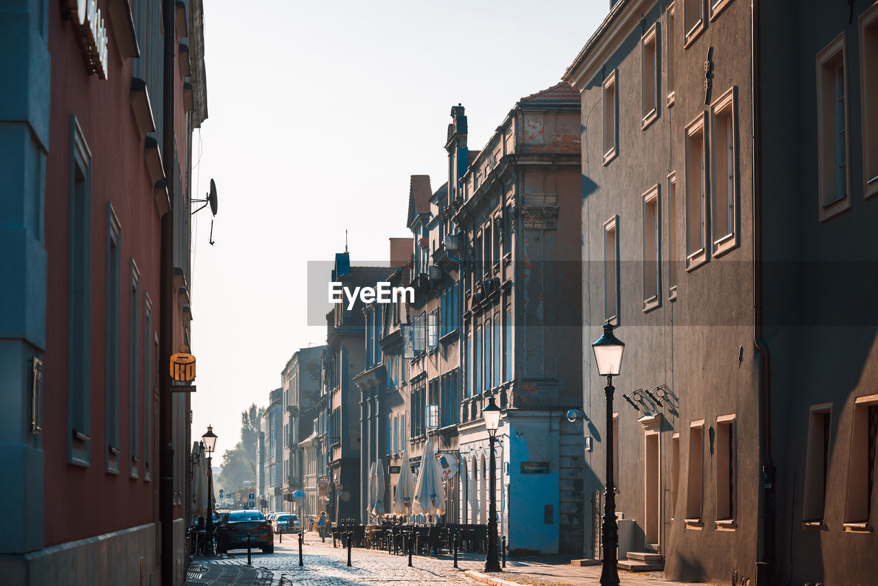 Buildings in city against sky