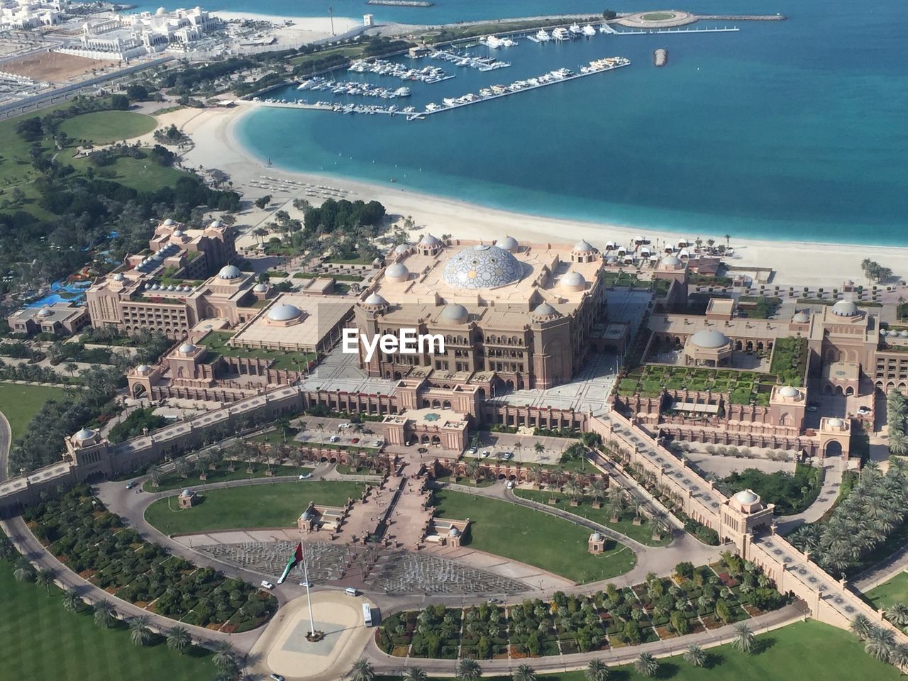 Aerial view of emirates palace