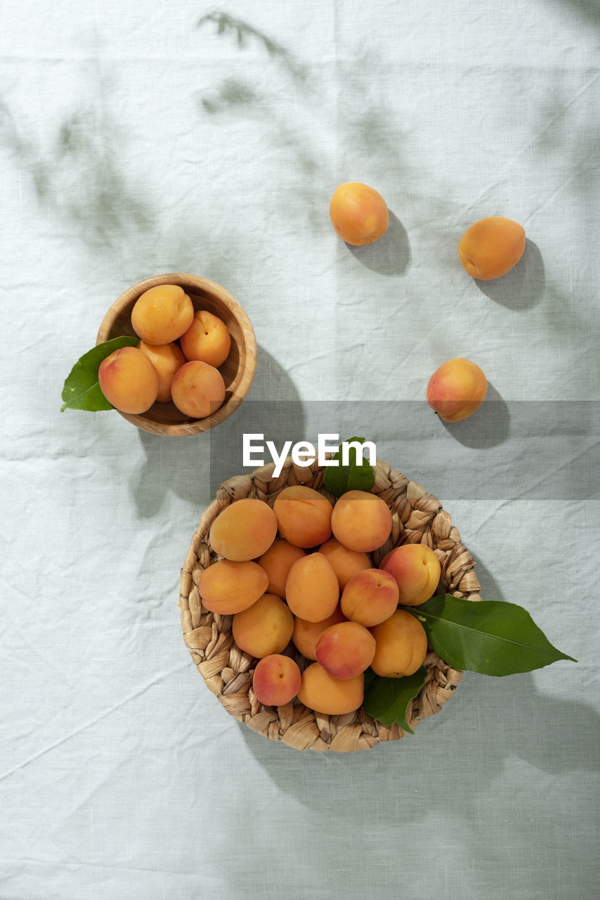 high angle view of food on table