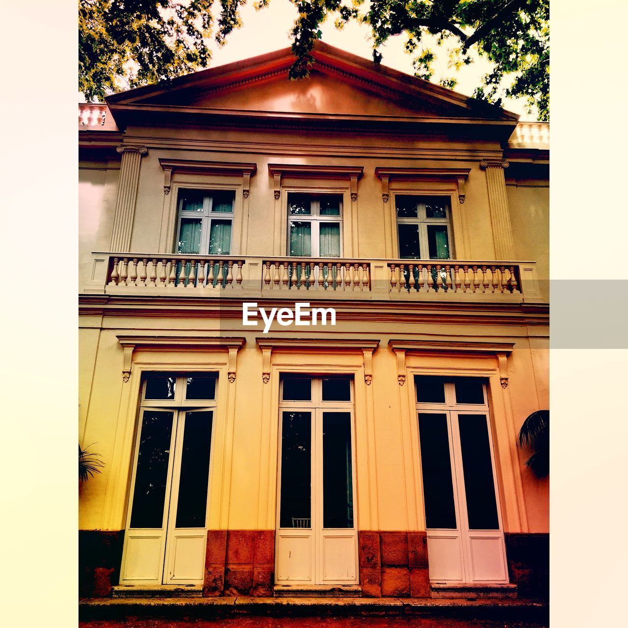 LOW ANGLE VIEW OF RESIDENTIAL BUILDING