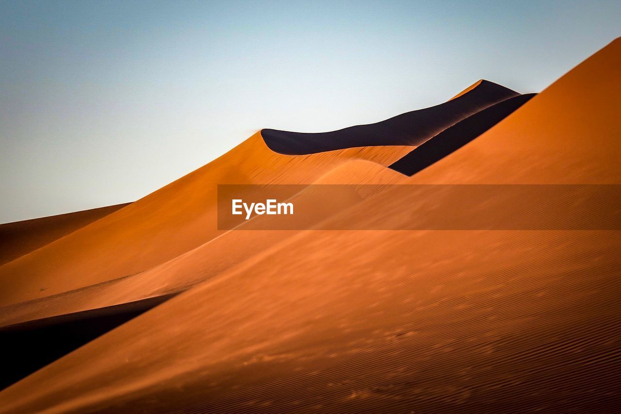 Low angle view of a desert