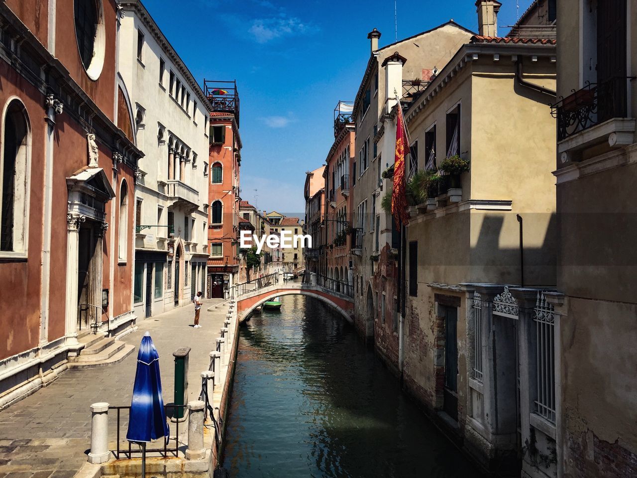 CANAL IN CITY AGAINST SKY