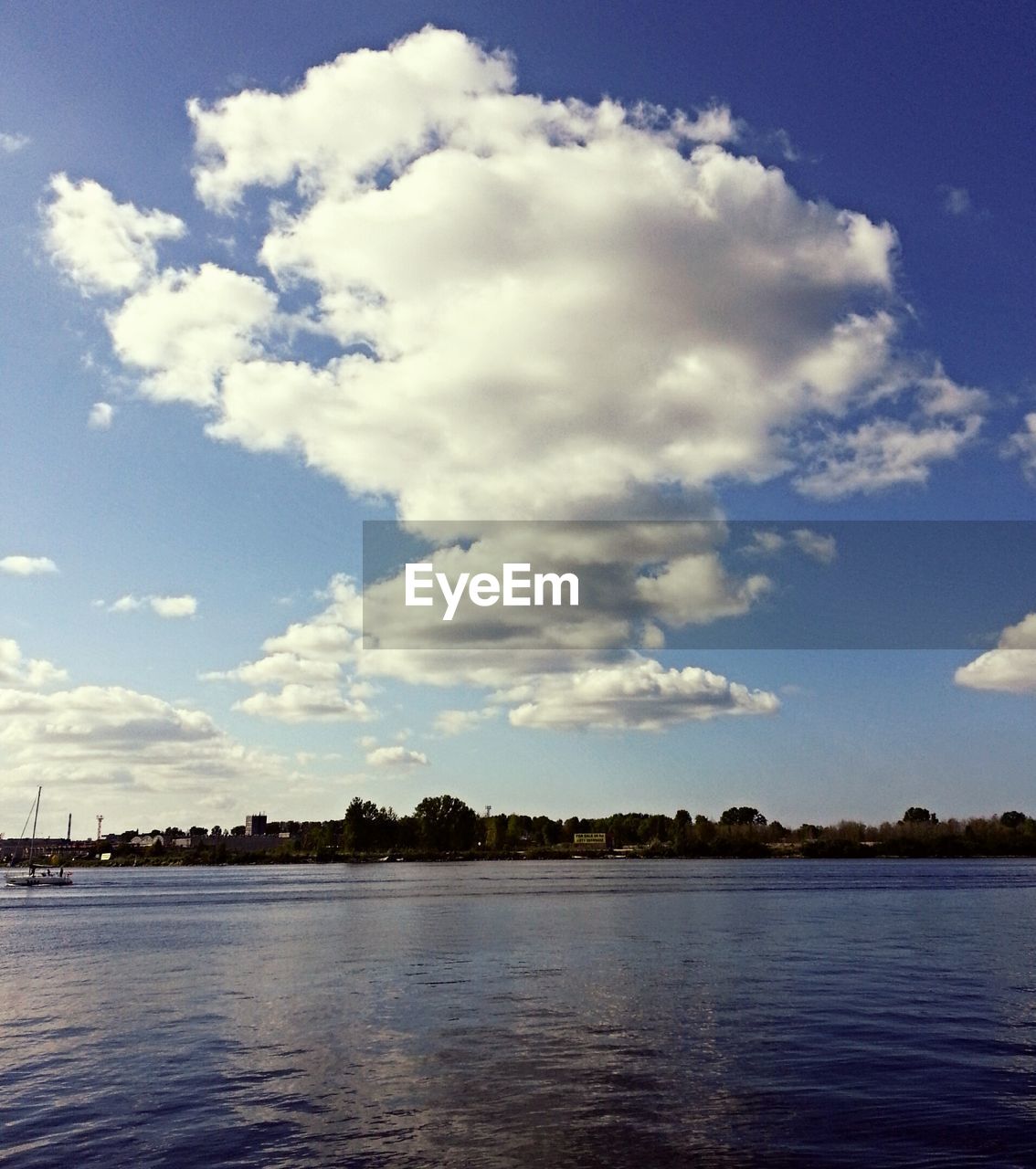 Scenic view of river against sky