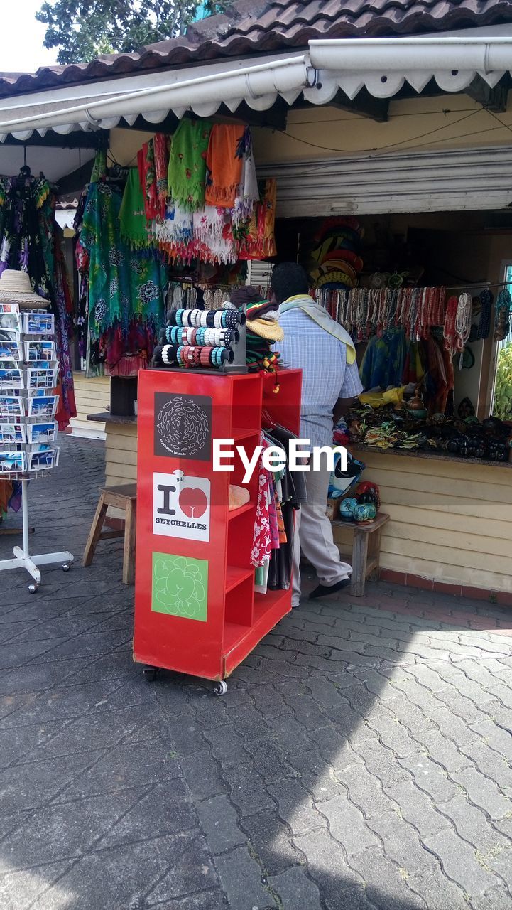 VIEW OF MARKET STALL