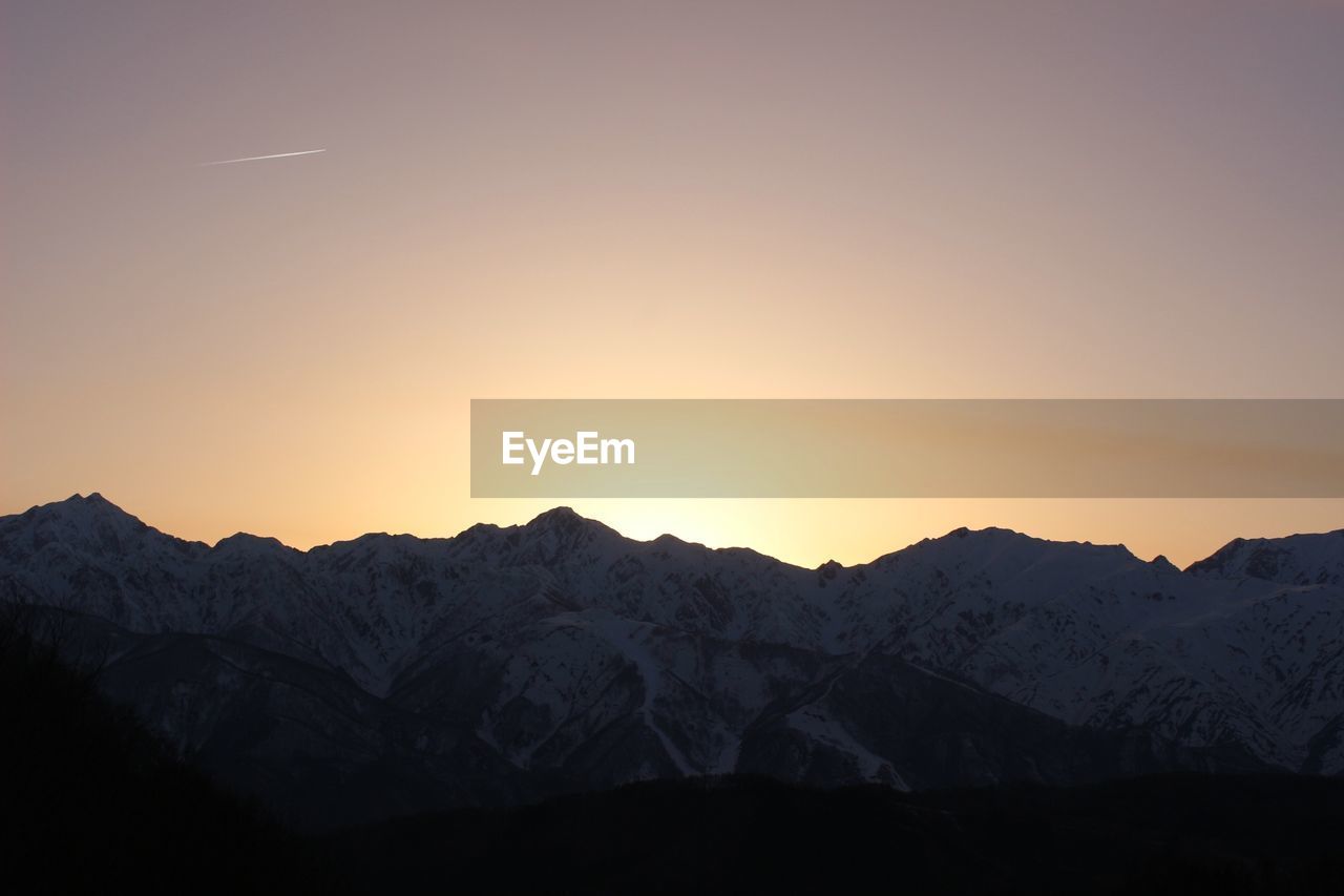 SCENIC VIEW OF MOUNTAINS AGAINST CLEAR SKY