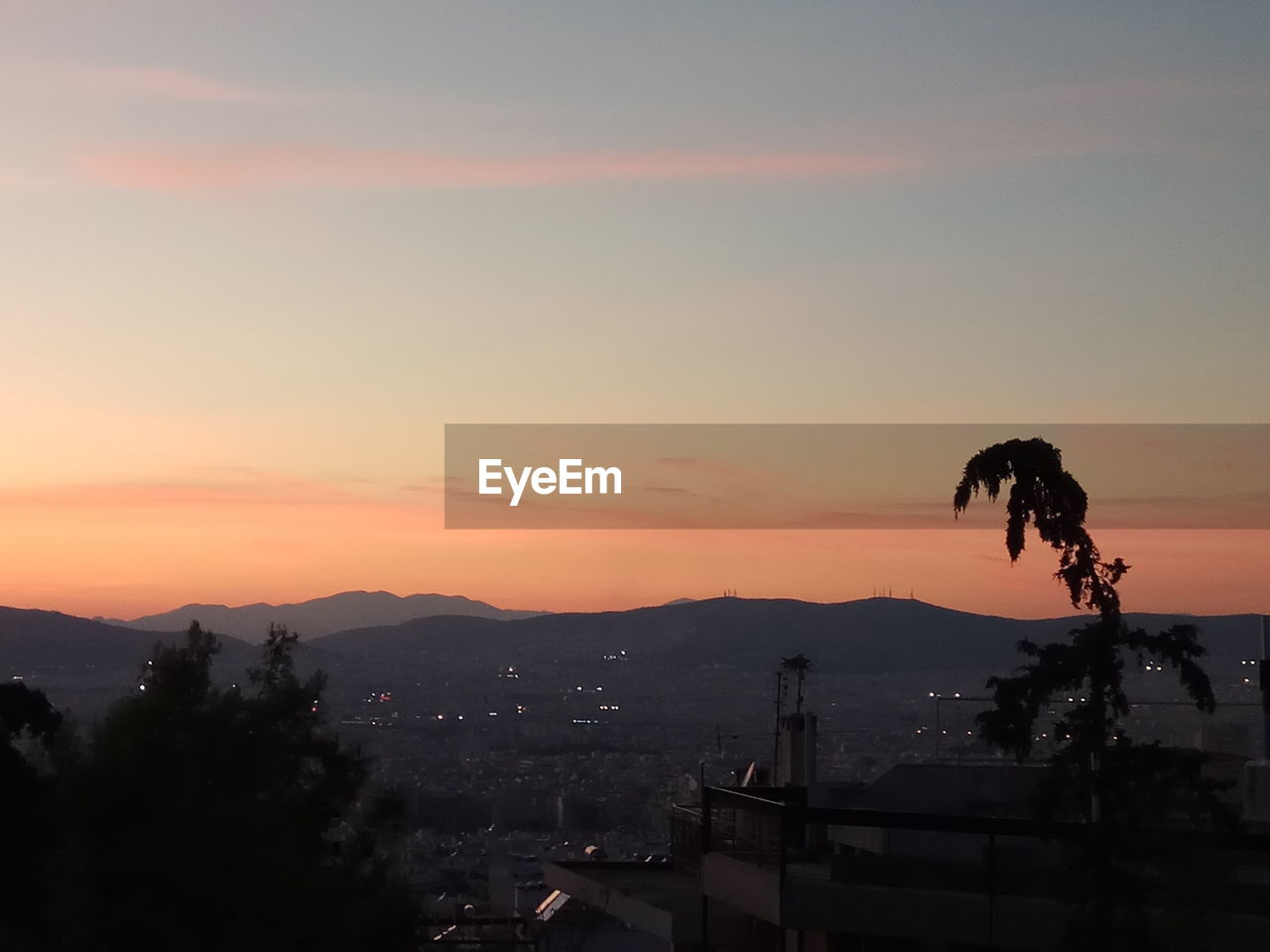 SILHOUETTE OF CITY DURING SUNSET