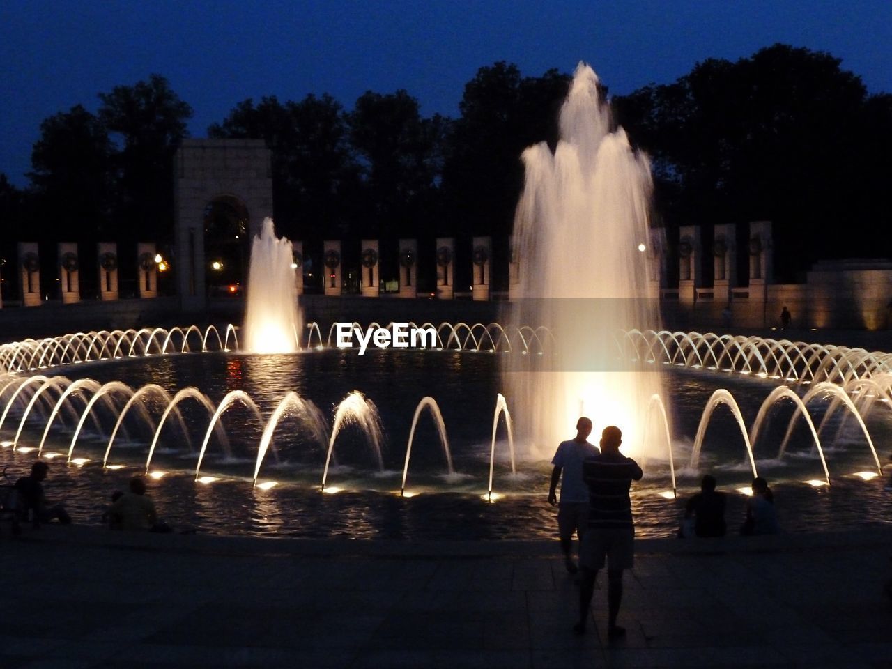 VIEW OF FOUNTAIN AT NIGHT