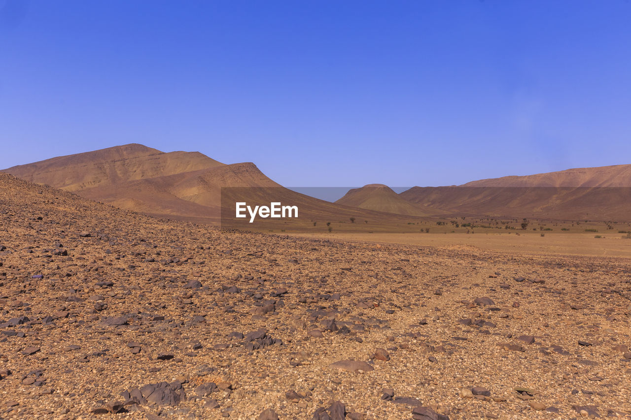 SCENIC VIEW OF DESERT AGAINST BLUE SKY