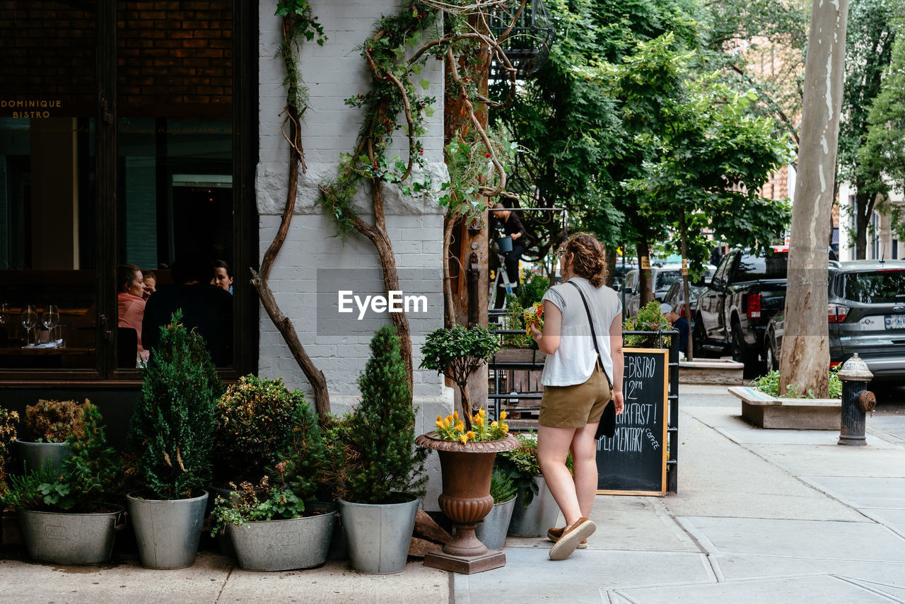 Woman at picturesque in new york