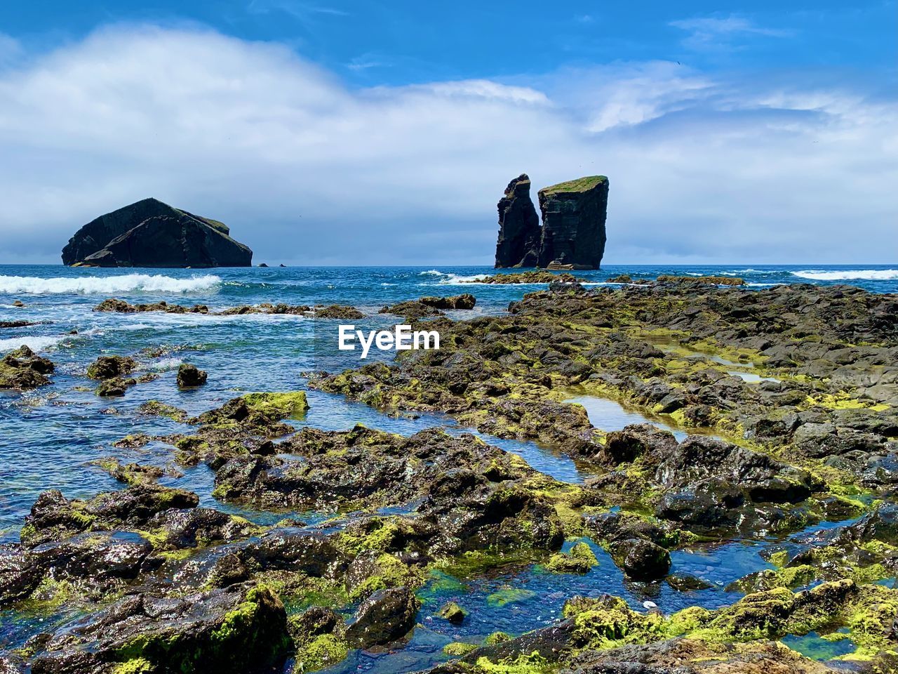 Scenic view of sea against sky