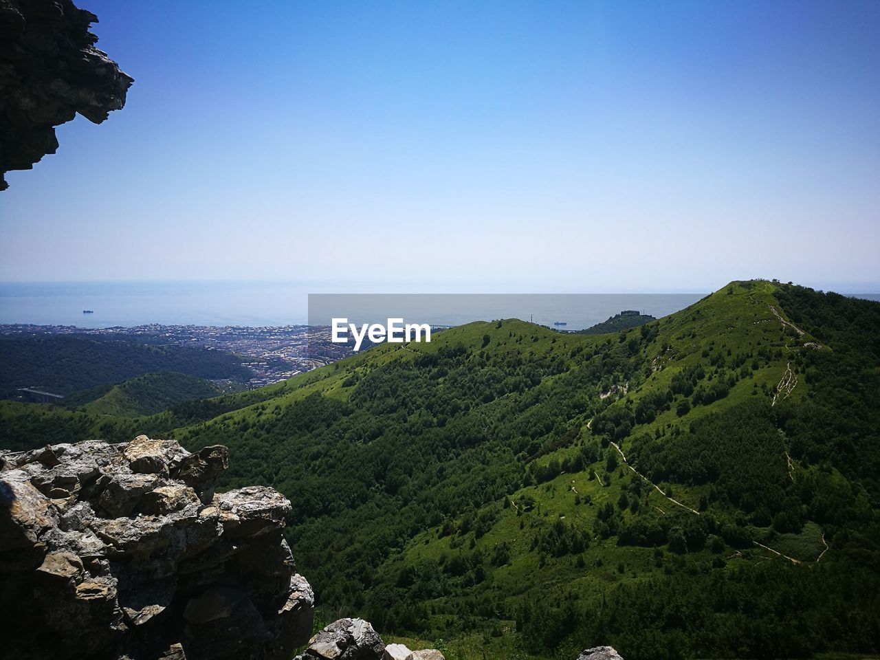 SCENIC VIEW OF LANDSCAPE AGAINST CLEAR SKY