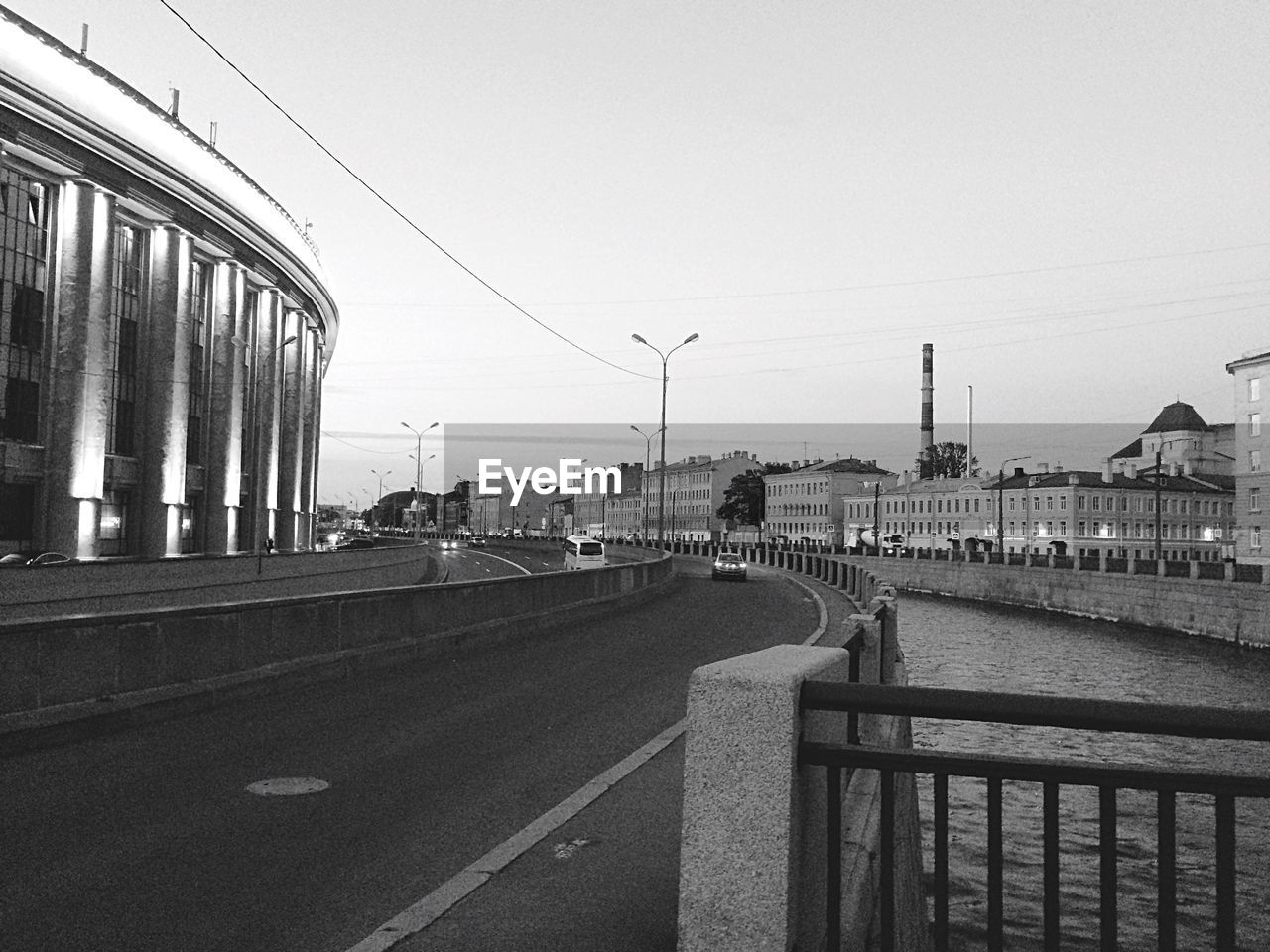 ROAD AGAINST SKY IN CITY