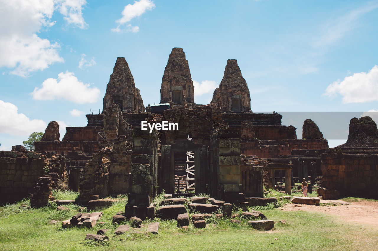 Old temple against sky