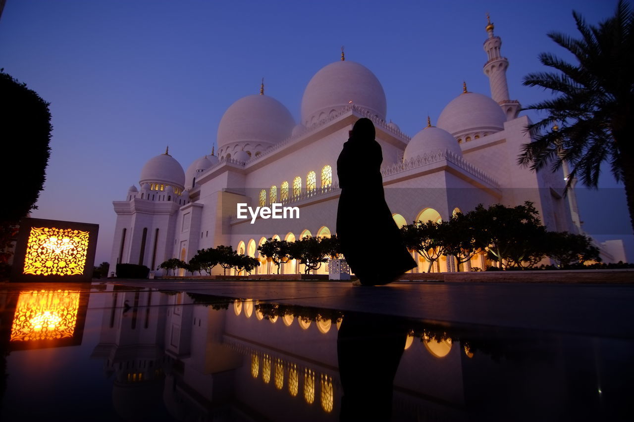 SILHOUETTE OF TEMPLE AGAINST SKY