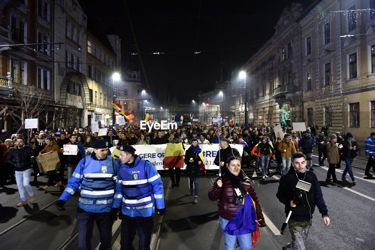 CROWD AT NIGHT