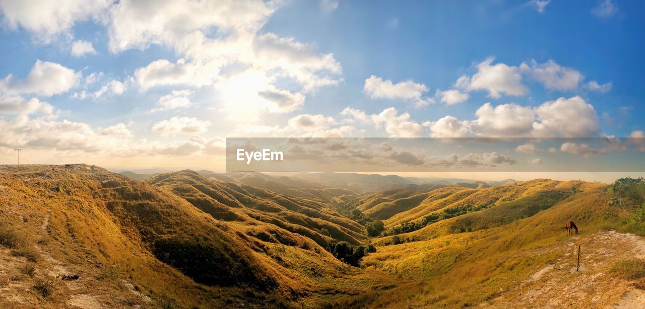 Panoramic view of landscape against sky