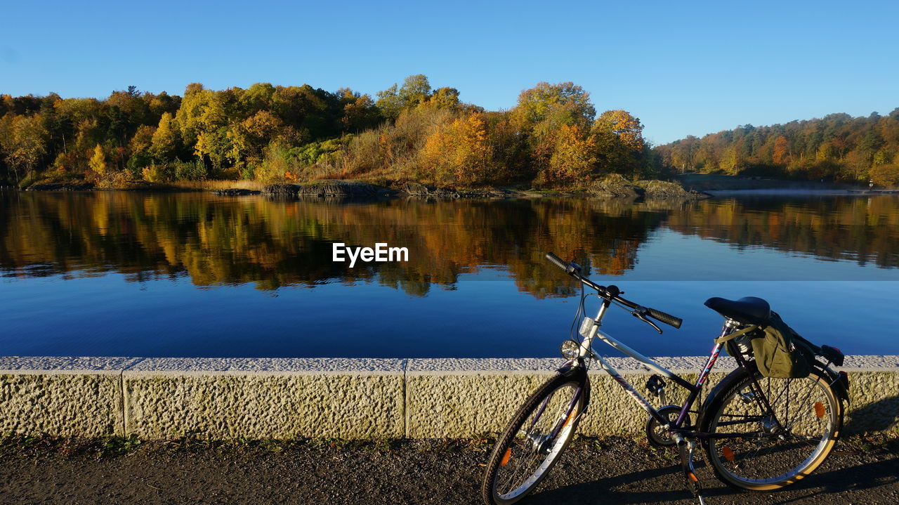 Scenic view of calm lake