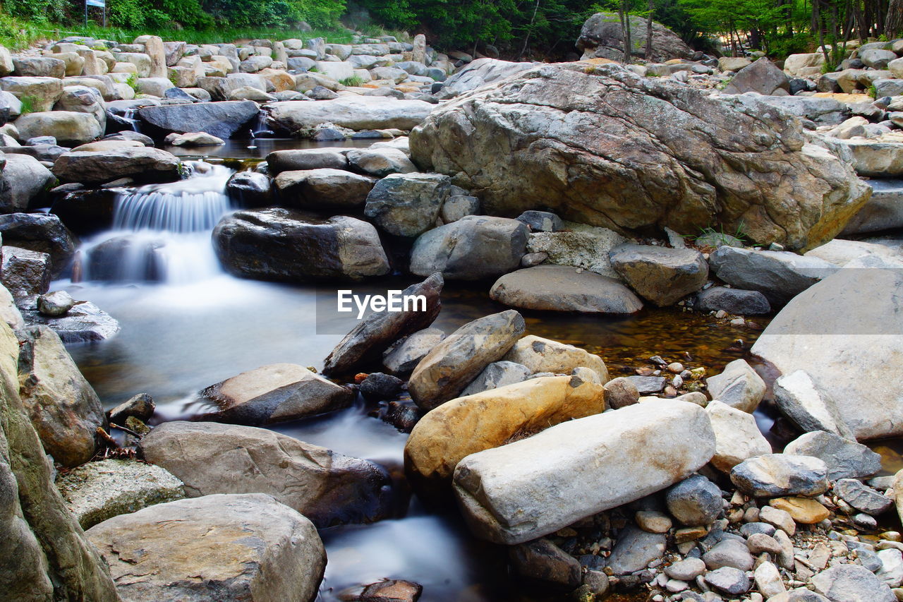 Rocks in river