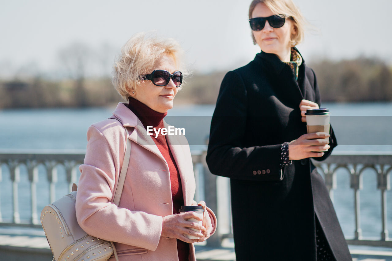 Mother and daughter spending time together. enjoying springtime.