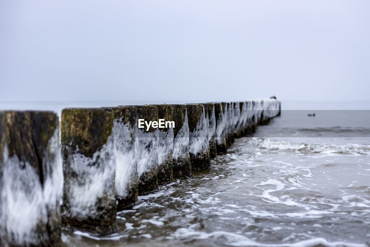 VIEW OF SEA AGAINST CLEAR SKY