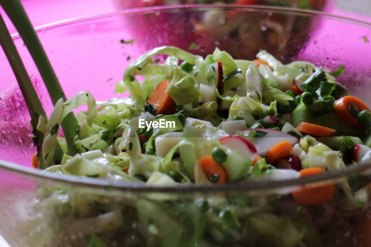 Close-up of salad in bowl