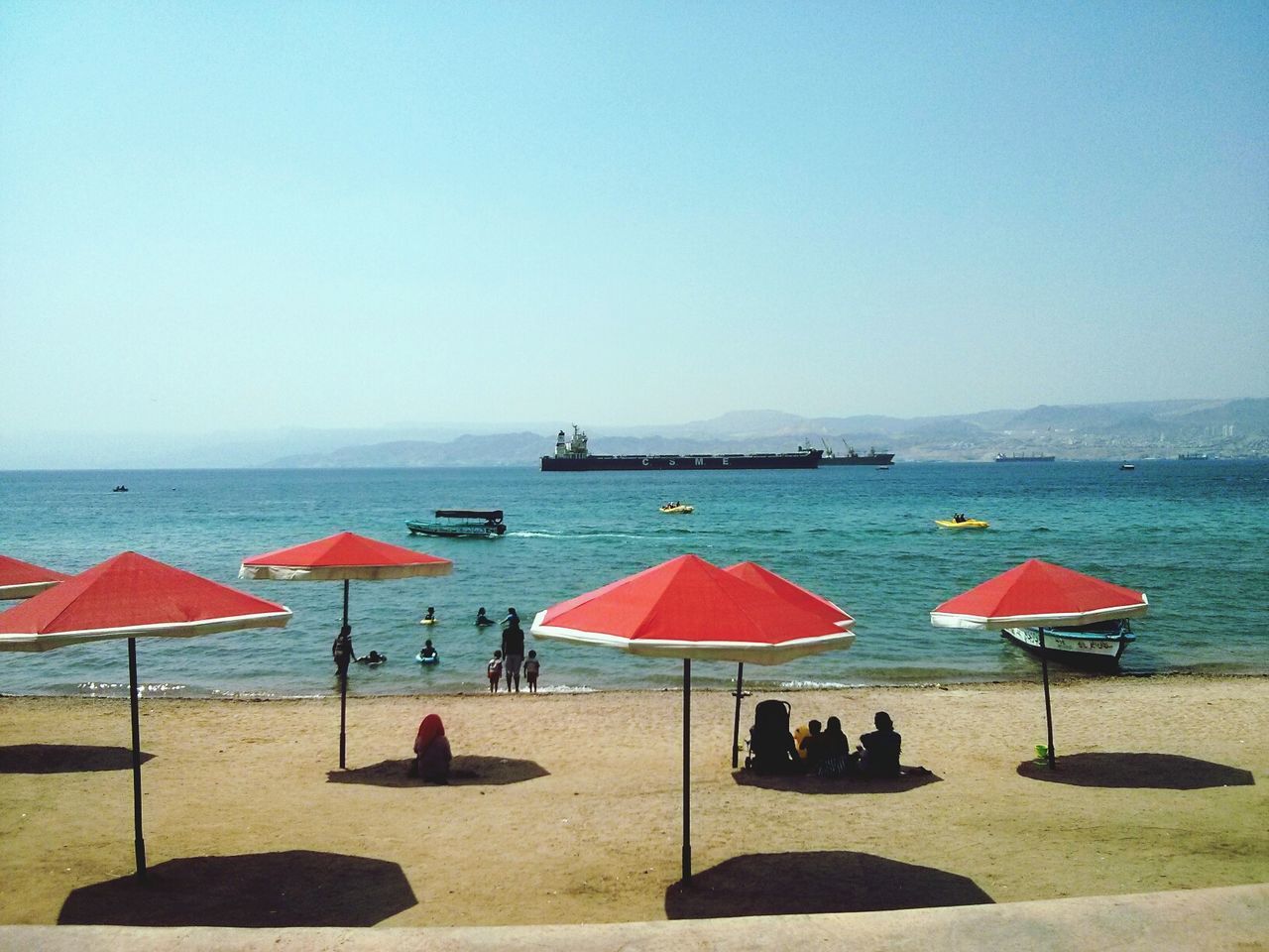 Group of people on beach