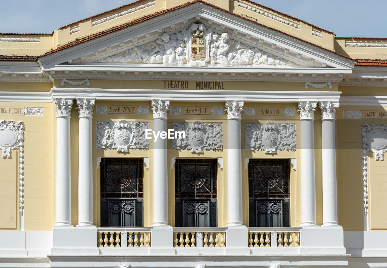 Low angle view of historical building