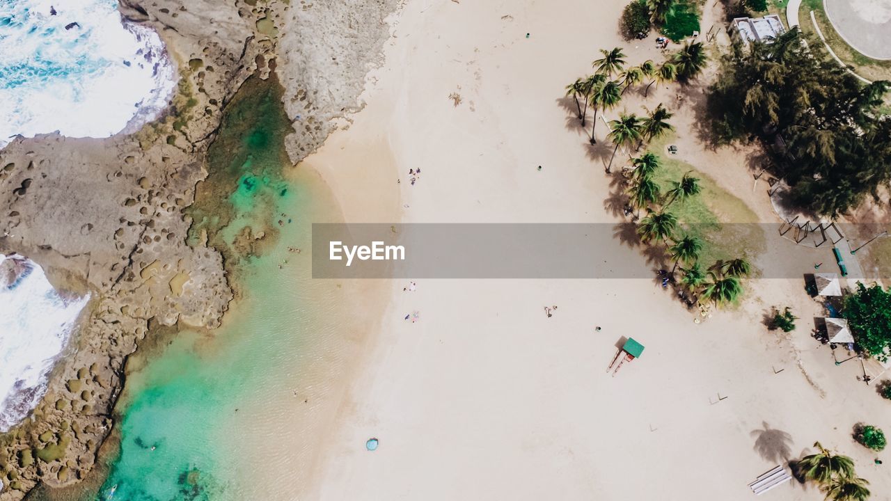 Aerial view of beach