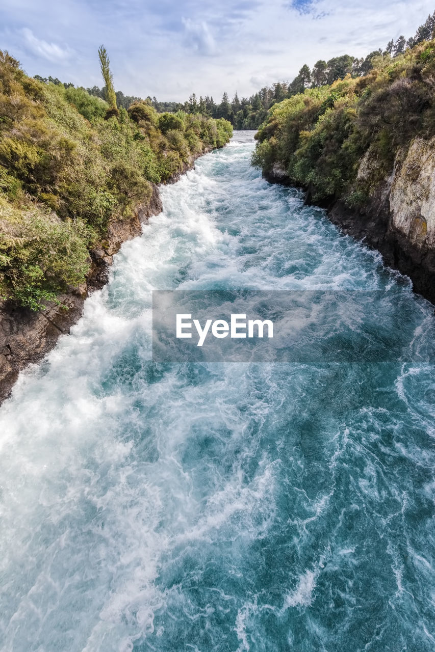 SCENIC VIEW OF WATERFALL