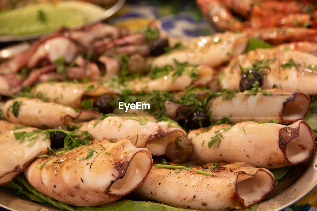 close-up of food for sale at market stall