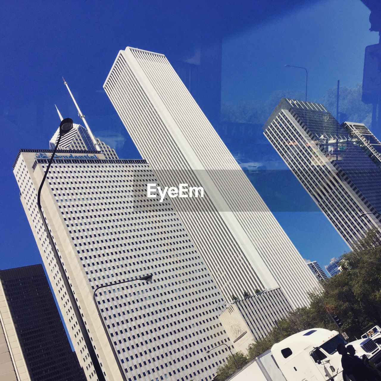 Low angle view of modern building