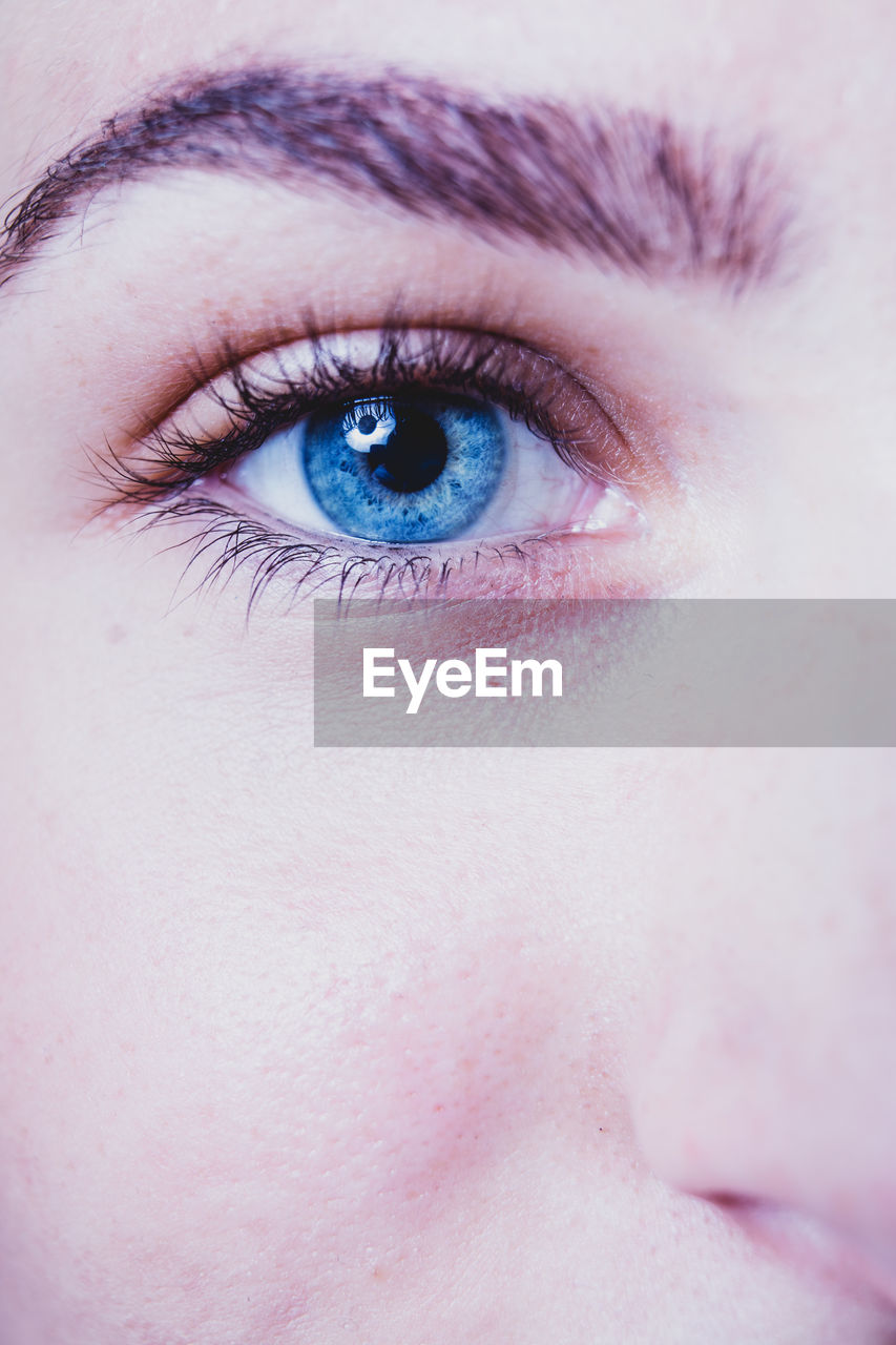 Cropped image of woman eye