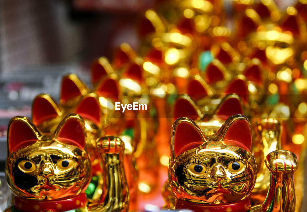 Close-up of figurine