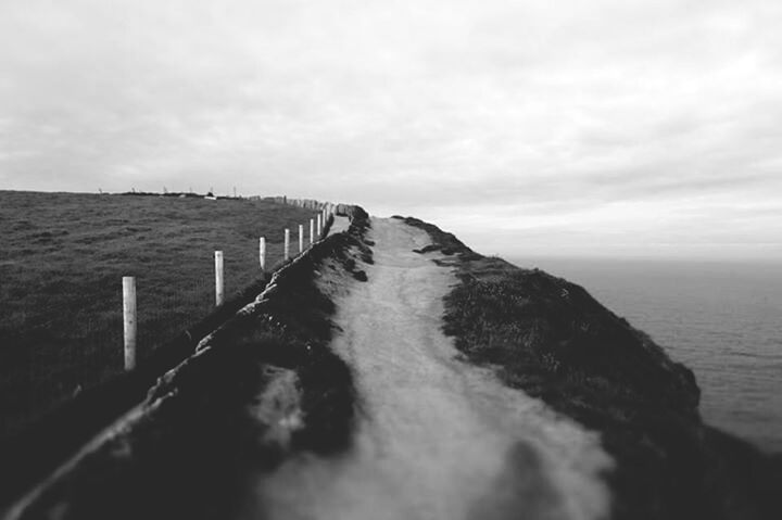 VIEW OF SEA AGAINST CLOUDY SKY