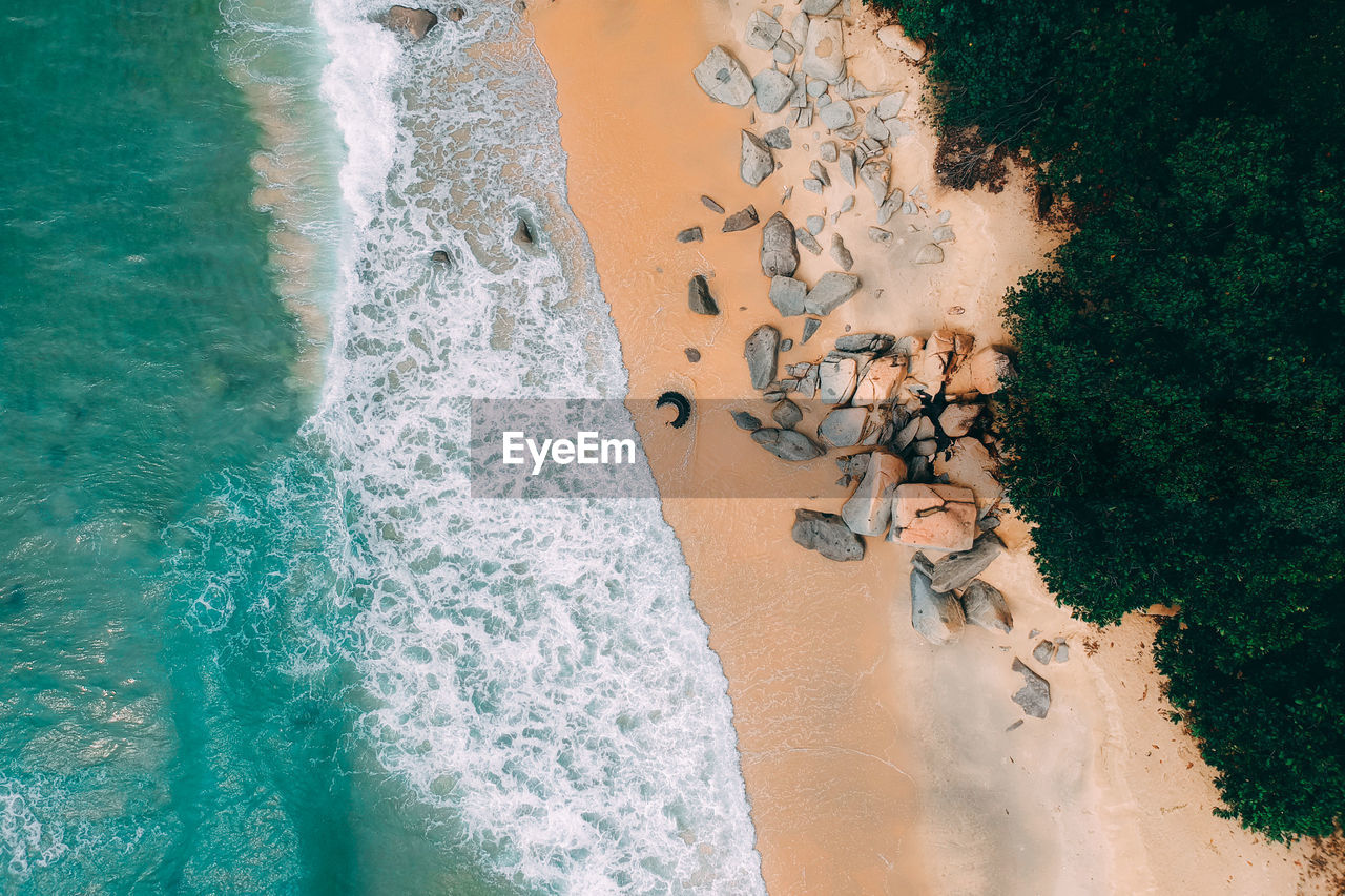 Aerial view of beach