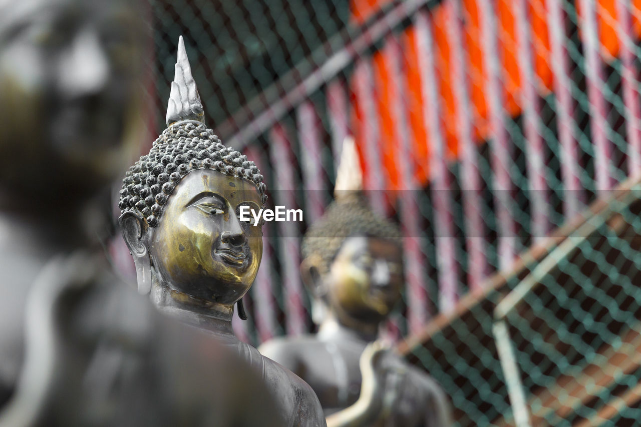 Low angle view of buddha statue