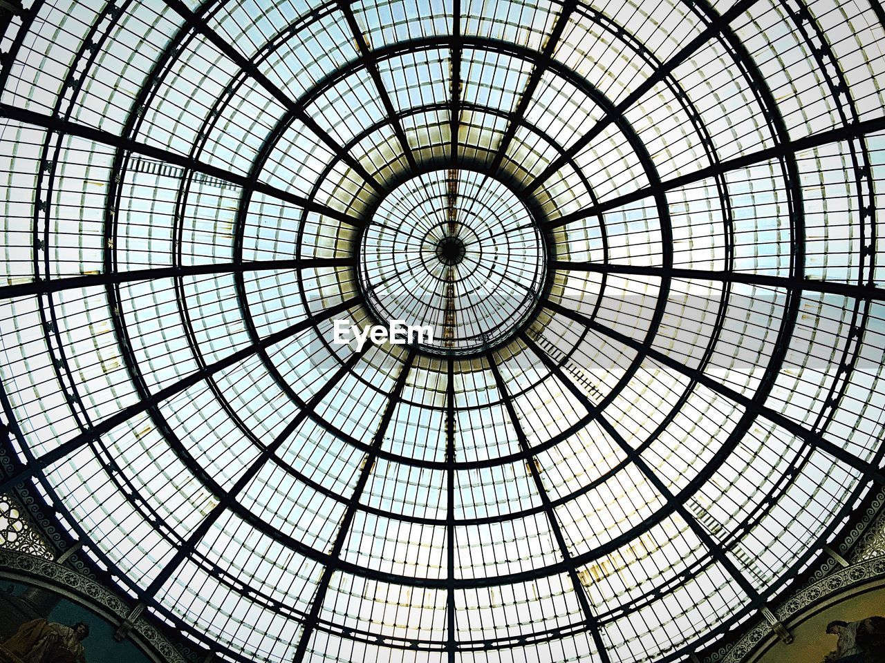 Low angle view of skylight