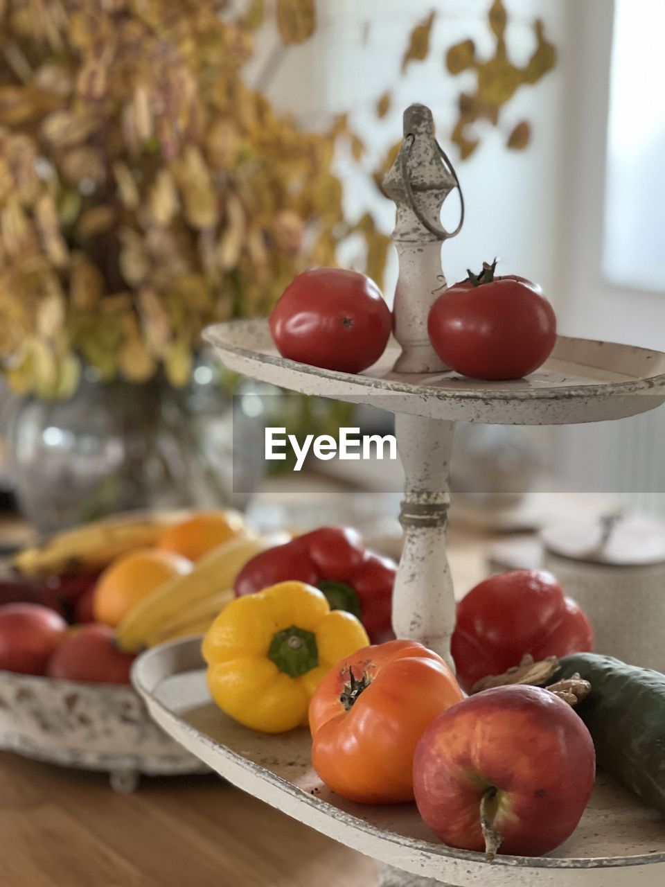 close-up of christmas decoration on table