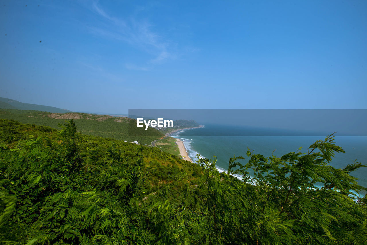SCENIC VIEW OF SEA AGAINST BLUE SKY