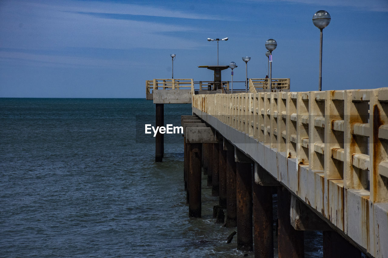 PIER OVER SEA AGAINST SKY