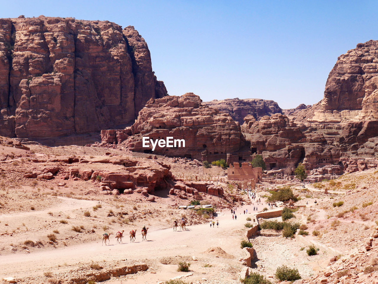 A panoramic view of petra, jordan