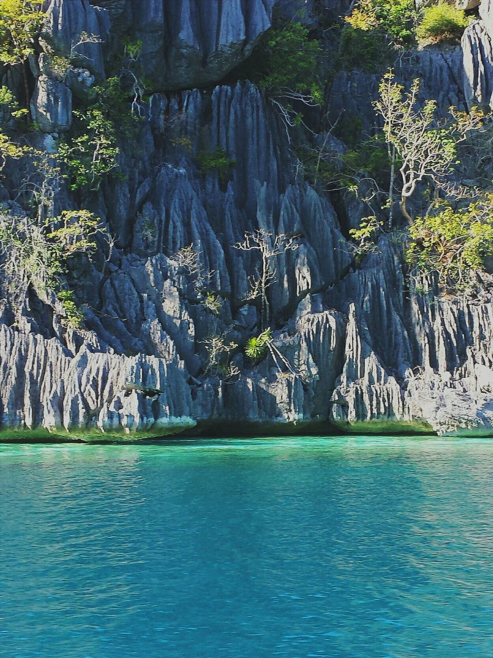 Cliff at lagoon