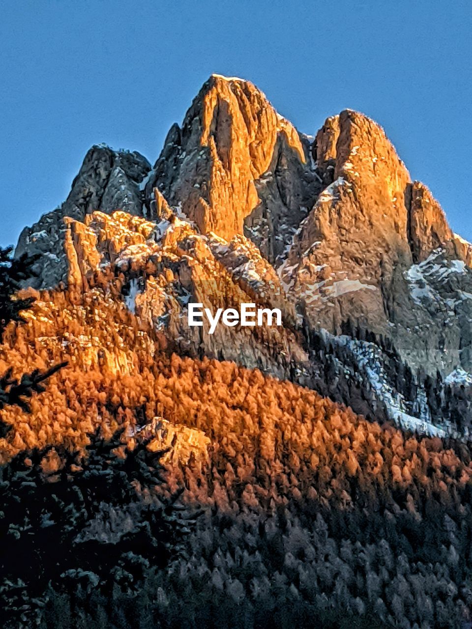 LOW ANGLE VIEW OF SNOWCAPPED MOUNTAIN AGAINST CLEAR SKY