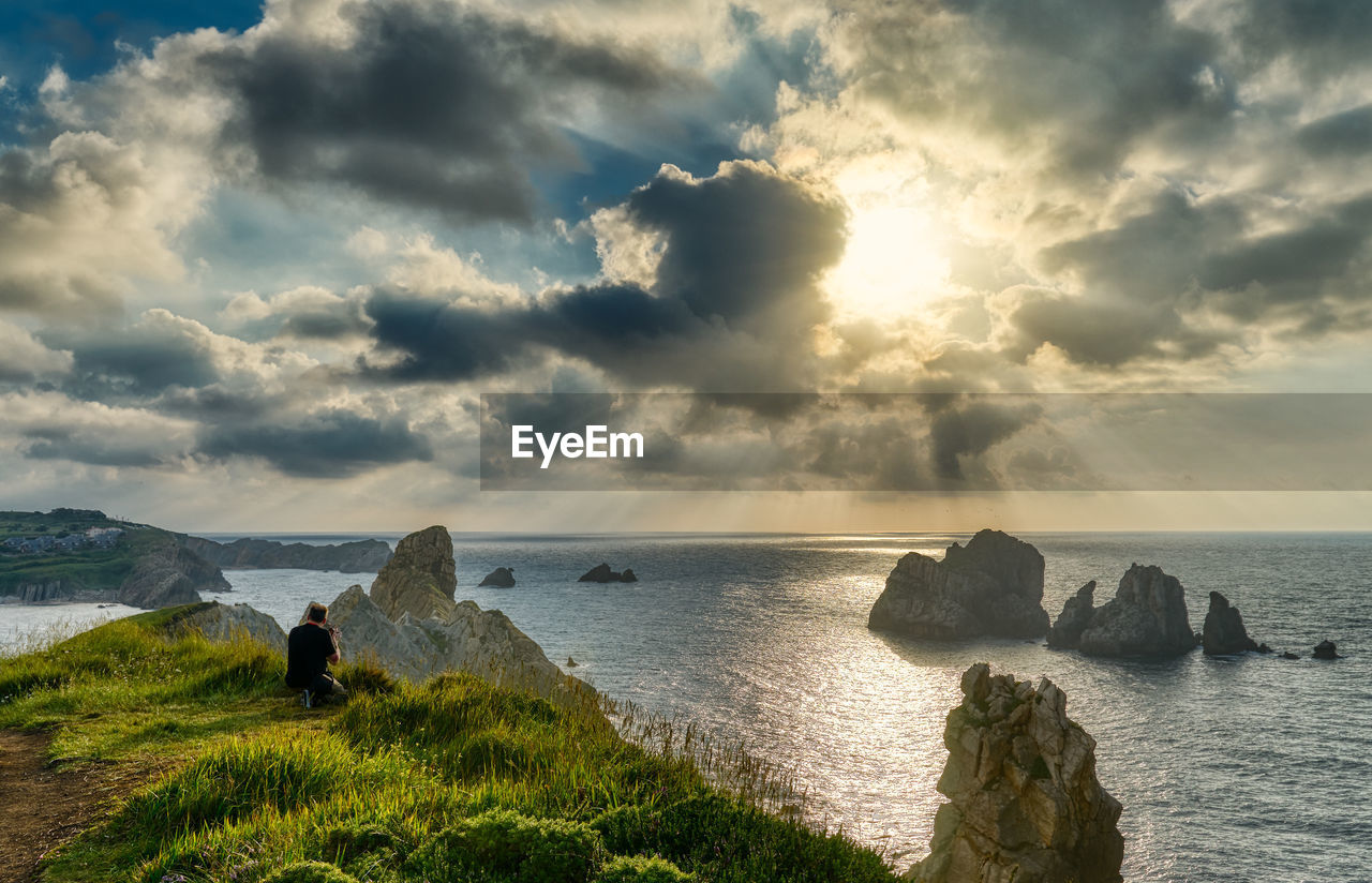 Scenic view of sea against sky