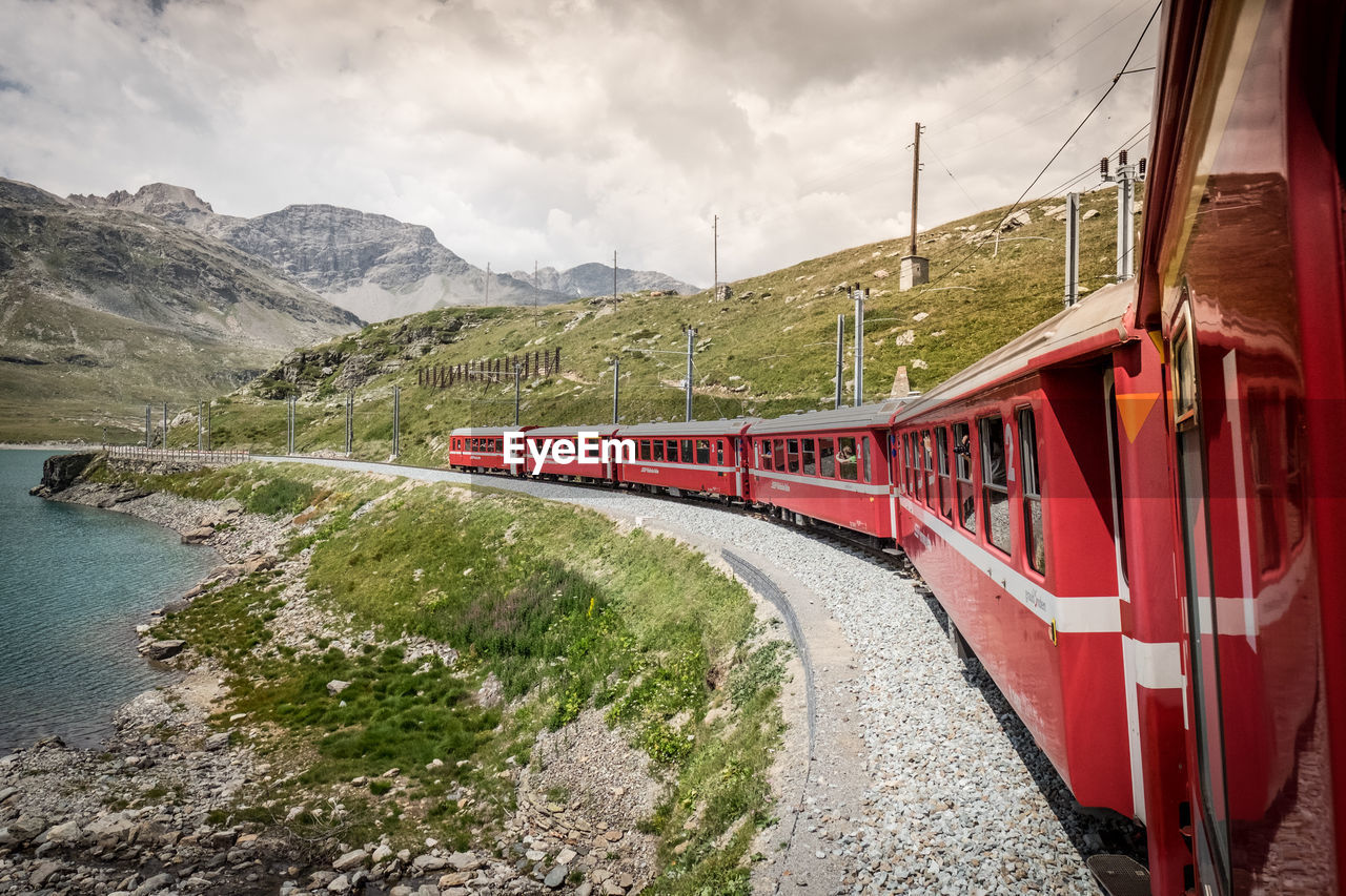 TRAIN AGAINST SKY