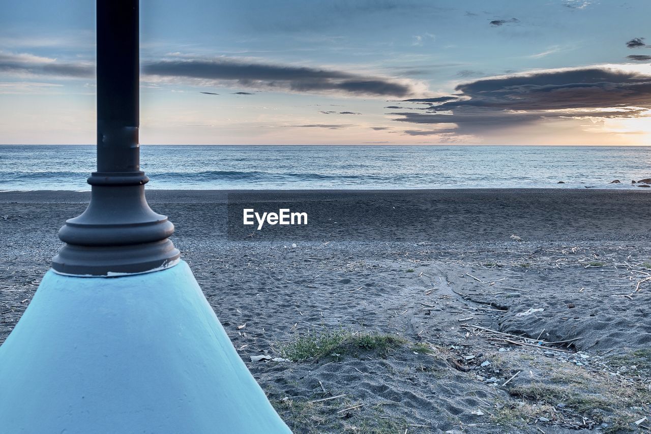 SCENIC VIEW OF SEA DURING SUNSET