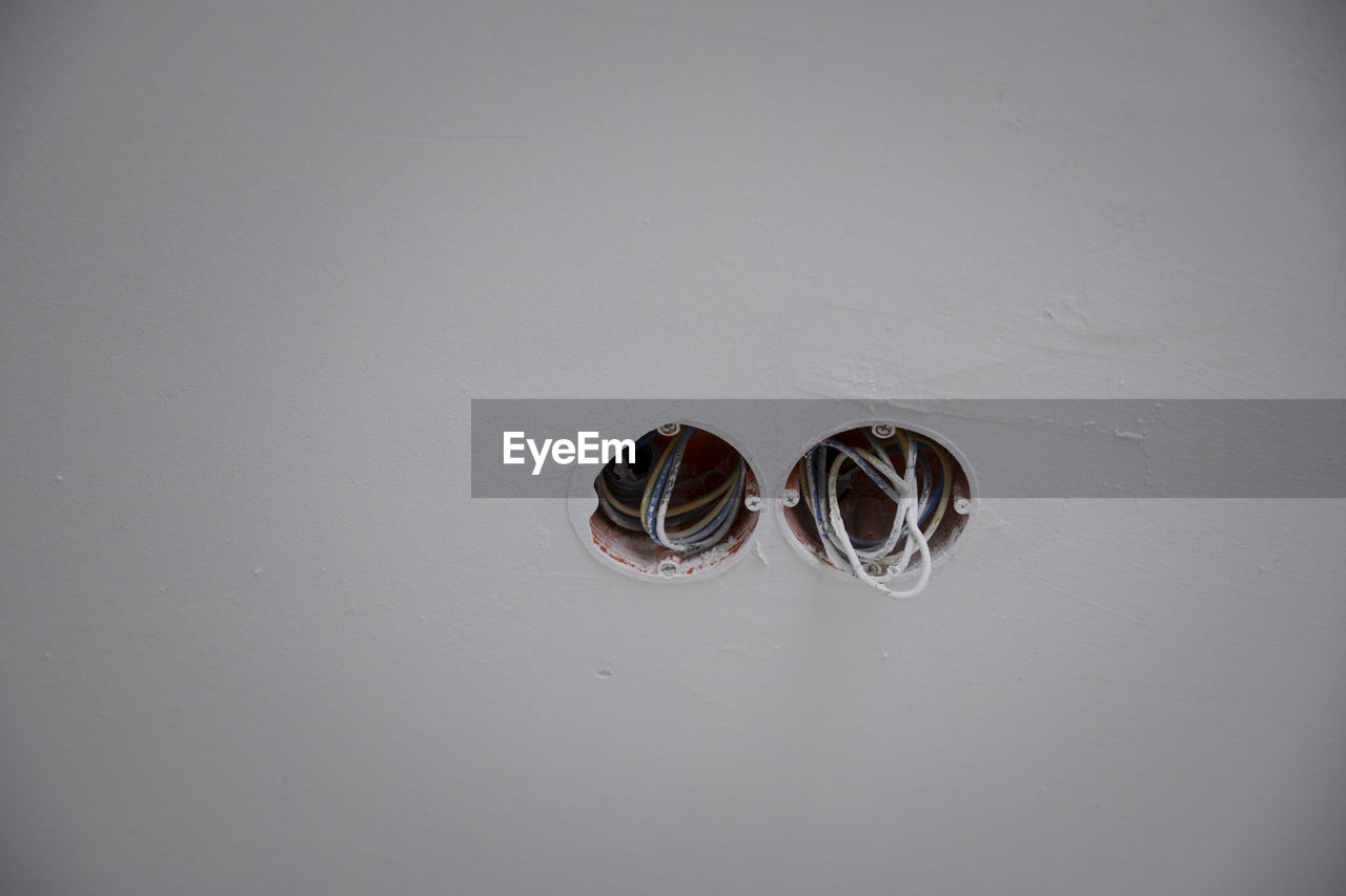 high angle view of ring on white background