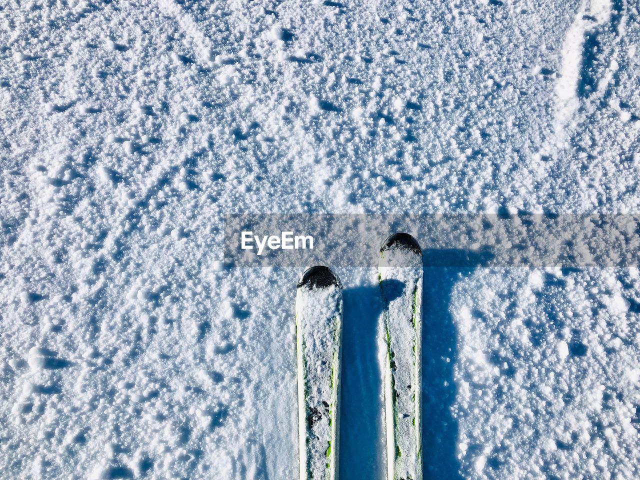 Skis on the snow - minimalism