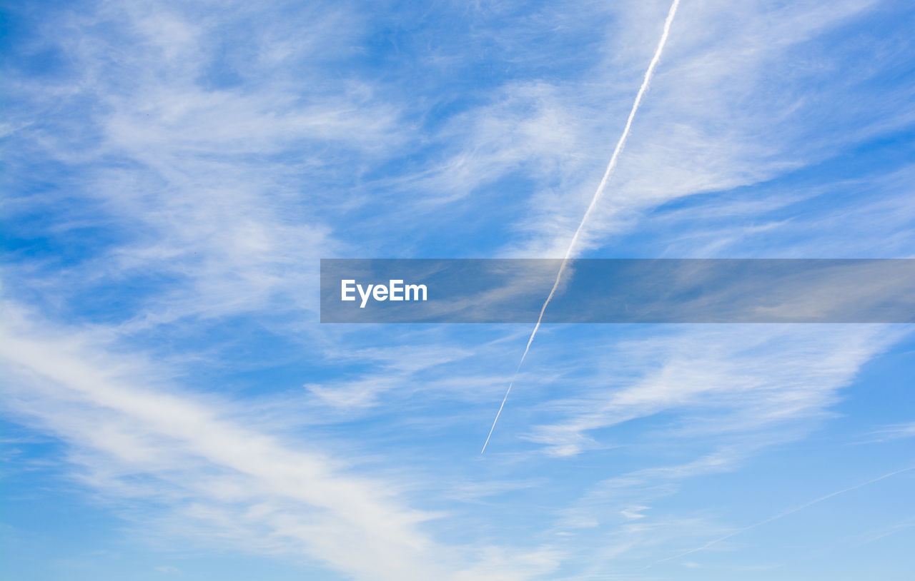 Low angle view of clouds in sky