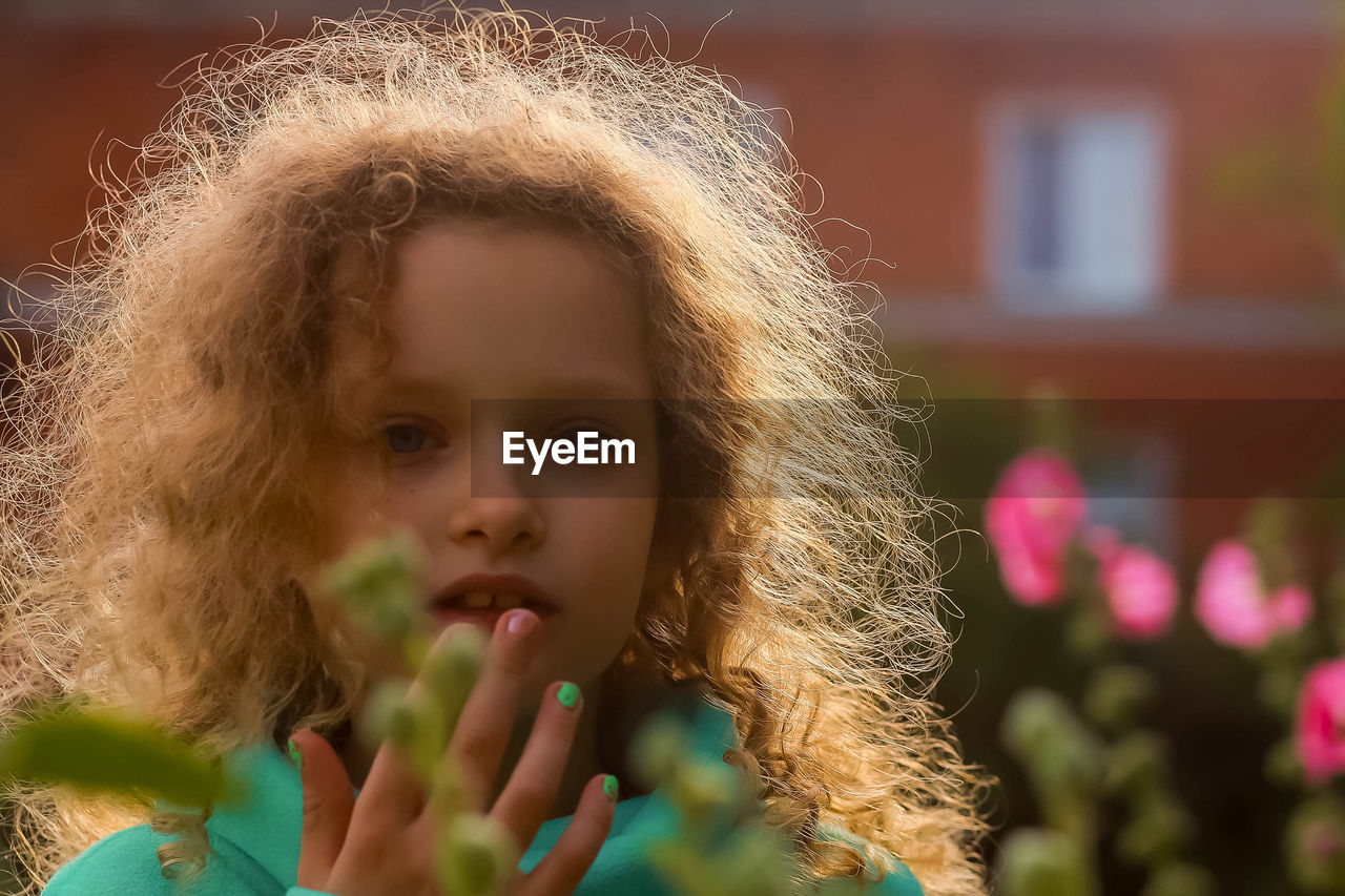 Close-up portrait of girl